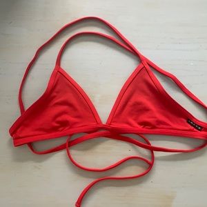 Red Jolyn Bikini Top